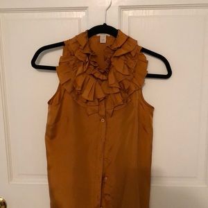 J Crew Sleeveless silk blouse